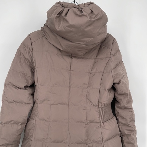 Cole Haan Women's Long Sleeve Mauve Hooded Down & Feather Jacket Size L - Picture 4 of 9